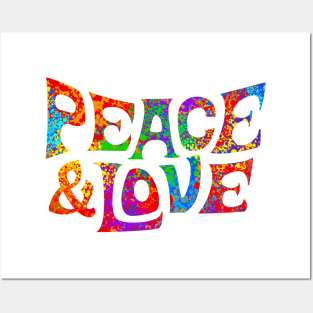 Peace and love Posters and Art